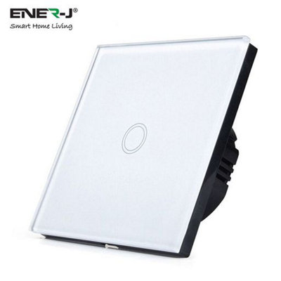 Ener-J Light/White Wifi Switch – 1 Gang Smart Switch No Neutral Required, Alexa & Google Compatible, Uk Glass Touch Panel - Image 5