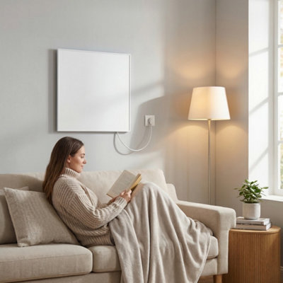 Ener-J Ener J Infrared Panel Heater 600X600 White 360W from B&Q