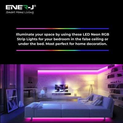 B&Q - Generic Wifi Rgb Led Neon Flex 3M Kit Including Power Supply