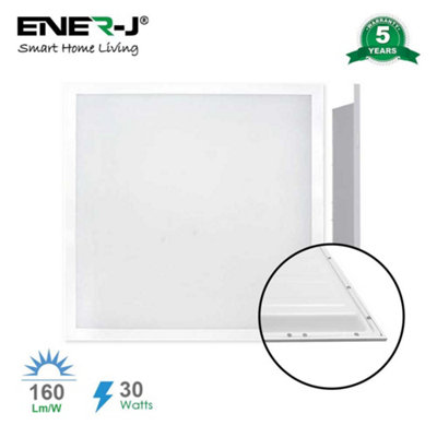 B&Q -  30W High Lumen 595X595 Backlit Panels 2Pcs Pack Lifud Driver 4800 Lumens 5 Years 6500K
