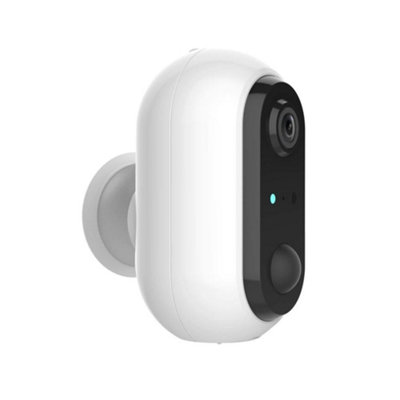 B&Q -  Smart Wireless Ip Camera 1080P Rechargeable Battery White