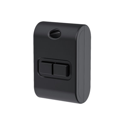 B&Q -  Mini Fob 2 Gang Wireless Lighting Switch With Black Housing