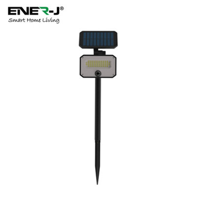 Ener-J 8W Pir Solar Floodlight & Remote With Solar Panel6000K from B&Q
