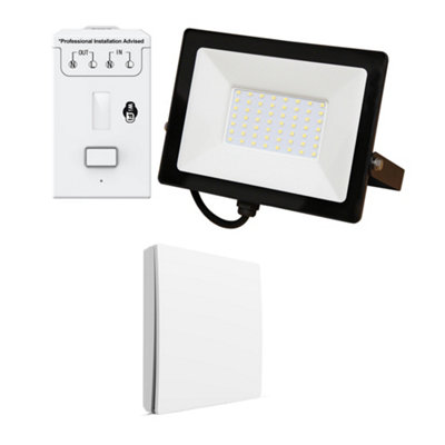 Ener-J 50W Led Floodlight Pre Wired With 500W Rf And Wi-Fi Receiver, 1G Wireless Kinetic Switch - Image 5