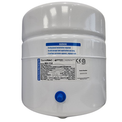Hommix 3.2 Gallon Reverse Osmosis (Ro) Metal Water Storage Tank from B&Q