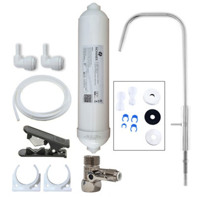 B&Q -  Cento Chrome Advanced Single Filter Under Sink Drinking Water Tap Filter & Filter Kit