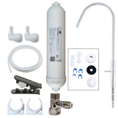  - Hommix Vasto Chrome Advanced Single Filter Under Sink Drinking Water Filter Tap & Filter Kit