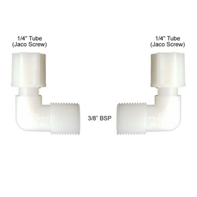 Hommix 1/4Inch Jaco (Screw) Connect To 3/8Inch Male Thread from B&Q