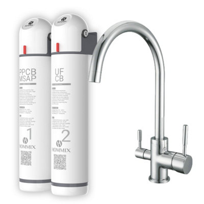 B&Q -  Ultra Uf & Softening Drinking Water Filter With Verona Chrome
