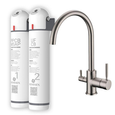 B&Q -  Ultra Uf & Softening Drinking Water Filter With Verona Brushed Nickel
