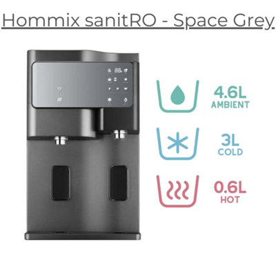 Hommix Sanitro 3-In-1 Luxury Countertop Reverse Osmosis Filtration SystemSpace Grey from B&Q