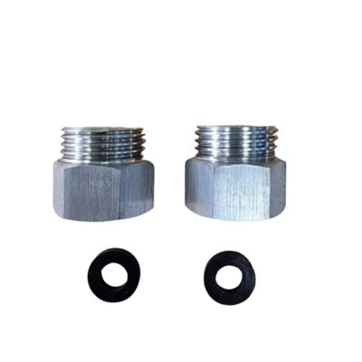 Hommix 3/8" Male Bsp To 1/2" Female Bsp AdaptersUk To Eu / Eu To Uk Connectors from B&Q