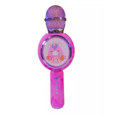 Lazerbuilt Squishmallows Lola Wireless Karaoke Microphone With Led Lights (Dis)
