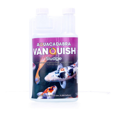 Vanquish Pond Sludge Solution Remove Nitrite Ammonia Health Fish Koi 1L from B&Q