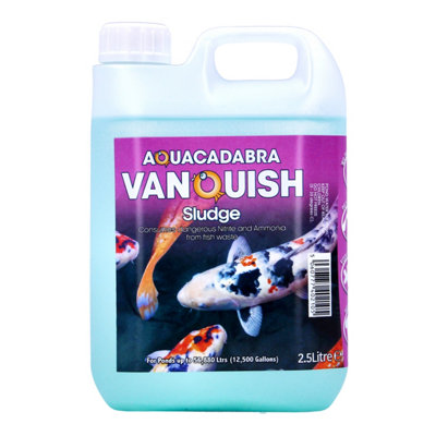Vanquish Pond Sludge Solution Remove Nitrite Ammonia Health Fish Koi 2.5L from B&Q