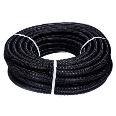 Aquacadabra Black Pond Corrugated Flexible Hose Flexi Pipe Hosing 50mm 2 1M from B&Q