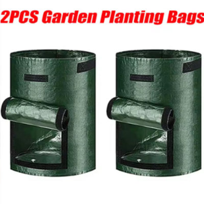 2Pcs  7Gallon Potato Grow Container BagsResuable Plant Vegetable Fruit Planter BagFor Garden Outdoor Planting