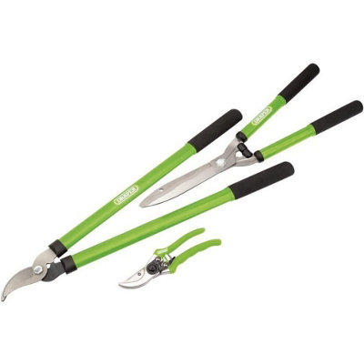 Garden Shears Set 3 Piece Lopper Hedge Cuter Garden Pruning Cut Tool from B&Q