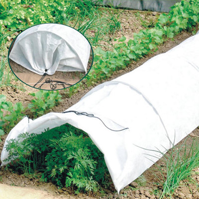 Fleece Garden Allotment Grow Tunnel Cloche Plant Veg Protect Mesh Cover from B&Q