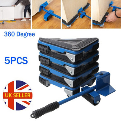  - Metal Heavy Furniture Shifter Lifter Wheels Moving Kit Roller Set