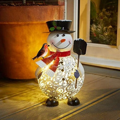 - Snowman Light Up Led Ornament Decorative Xmas Pre-Lit