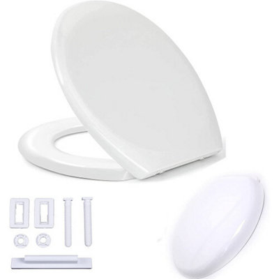 (O- Shape) Family Toliet Seat Soft Close With Quick Release from B&Q