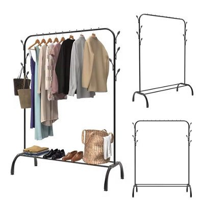 Steel Pipe Clothes Rail Garment Display Stand from B&Q