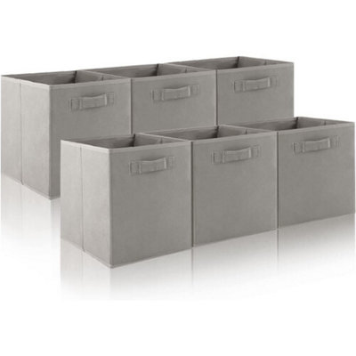 6X Foldable Canvas Storage Collapsible Folding Box from B&Q