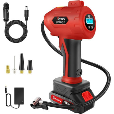 21V Cordless Tyre Inflator Air Compressor from B&Q
