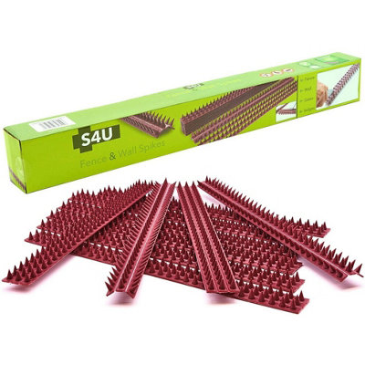 10Pcs Anti-Climb Fence Wall Spikes Set10 Meter Security Repellent For BirdsCatsSquirrelsAnd Intruders from B&Q