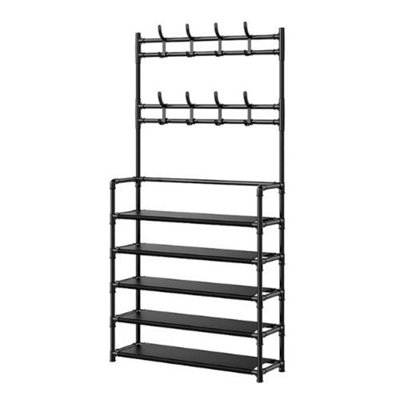 Multi-Layer Shoe And Hat Rack Household Multifunctional Shoes Racks Floor Standing Dormitory Floor Standing Sneaker Coat Cabinet from B&Q