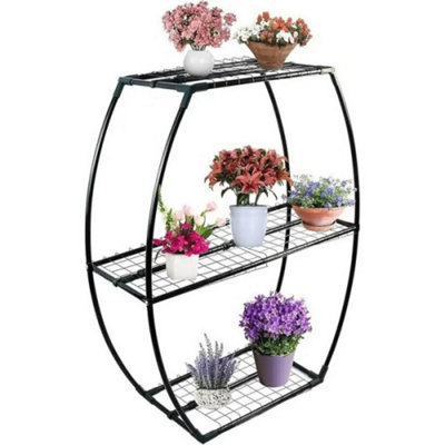 Greenhouse Staging Unit3 Tier Steel Shelving For GreenhouseStorage Racking Outdoor Plant Stand Display from B&Q
