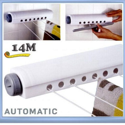 14M Washing Retractable Line Automatic Washing Line from B&Q
