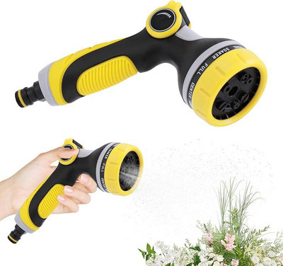  - 10-Mode High Pressure Hose Spray Gun  Adjustable Garden Nozzle