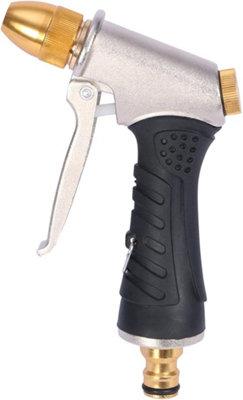 Rubber-Coated Aluminum High-Pressure Hose Spray Gun Garden & Car Wash Nozzle from B&Q