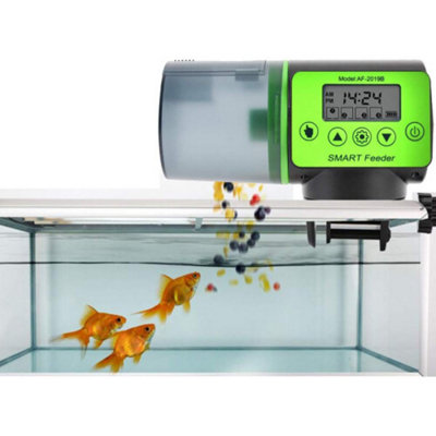 200Ml Automatic Fish Food Aquarium Feeder Smart Vacation Pet Timer Lcd Display from B&Q