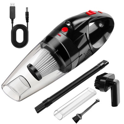 Black 12000Pa  Cordless Car Vacuum Cleaner from B&Q