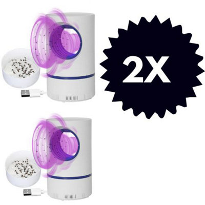 2X Electric Mosquito Zapper Dual Fly & Insect Trap With Silent Killer Technology from B&Q