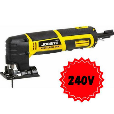 Mini Scroll Saw 230V Cuts Wood And Metal from B&Q