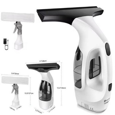 Rechargeable Cordless Window Vacuum 3500Mah2 In 1 Squeegee 150Ml Water Tank from B&Q