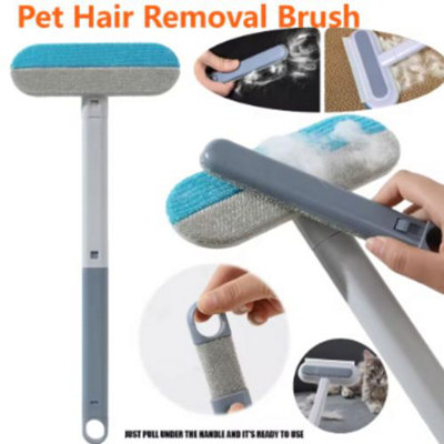 3 In 1 Pet Hair Remover Brush Long Handle (16.93Inches) from B&Q