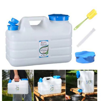 11L Drinking Water Bucket With Faucet Water Dispenser For Camping And Outdoor Use from B&Q