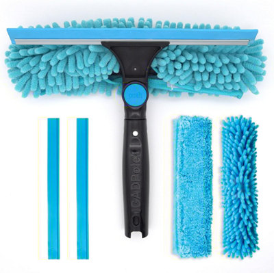 Igadpole 10 Inch (25Cm) Window Squeegee + Scrubber from B&Q