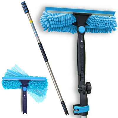 IGAD - Window Cleaning Kit - Extension Pole and Squeegee - 5m - Blue - Image 3