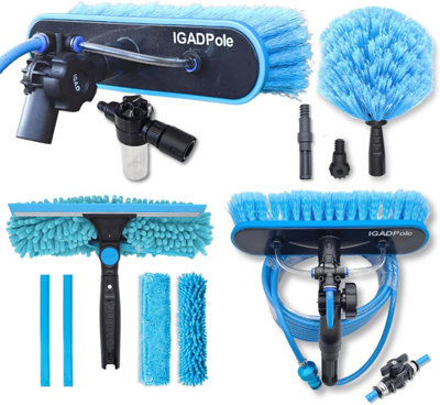 Igadpole Water-Fed BrushCobweb Duster And 10"(25Cm) Squeegee from B&Q