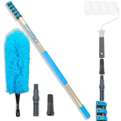 Igad Igadpole (20Ft) Telescopic Extension Pole With Acme Connector And Paint Roller Adapter 6M