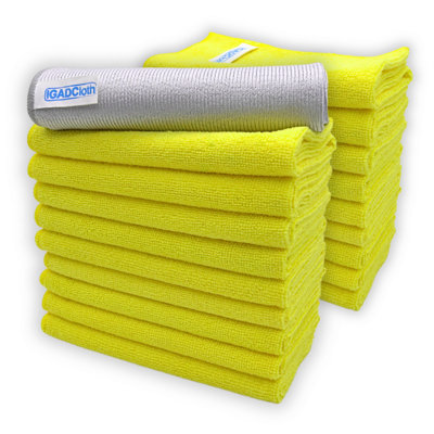 Igadcloth Set Of 20 Microfiber Cloths 40X40Cm Yellow from B&Q
