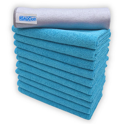 B&Q - Igadcloth Set Of 10 Microfiber Cloths 40X40Cm Blue