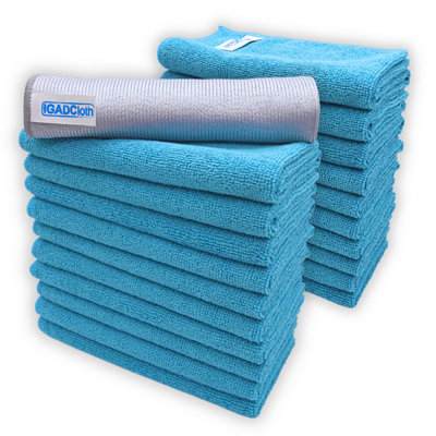 Igadcloth Set Of 20 Microfiber Cloths 40X40Cm Blue from B&Q
