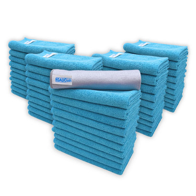 Igadcloth Set Of 50 Microfiber Cloths 40X40Cm Blue from B&Q